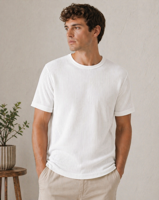 Men’s Premium Waffle T-Shirt Combo (Pack of 3)