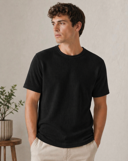 Men’s Premium Waffle T-Shirt Combo (Pack of 2)