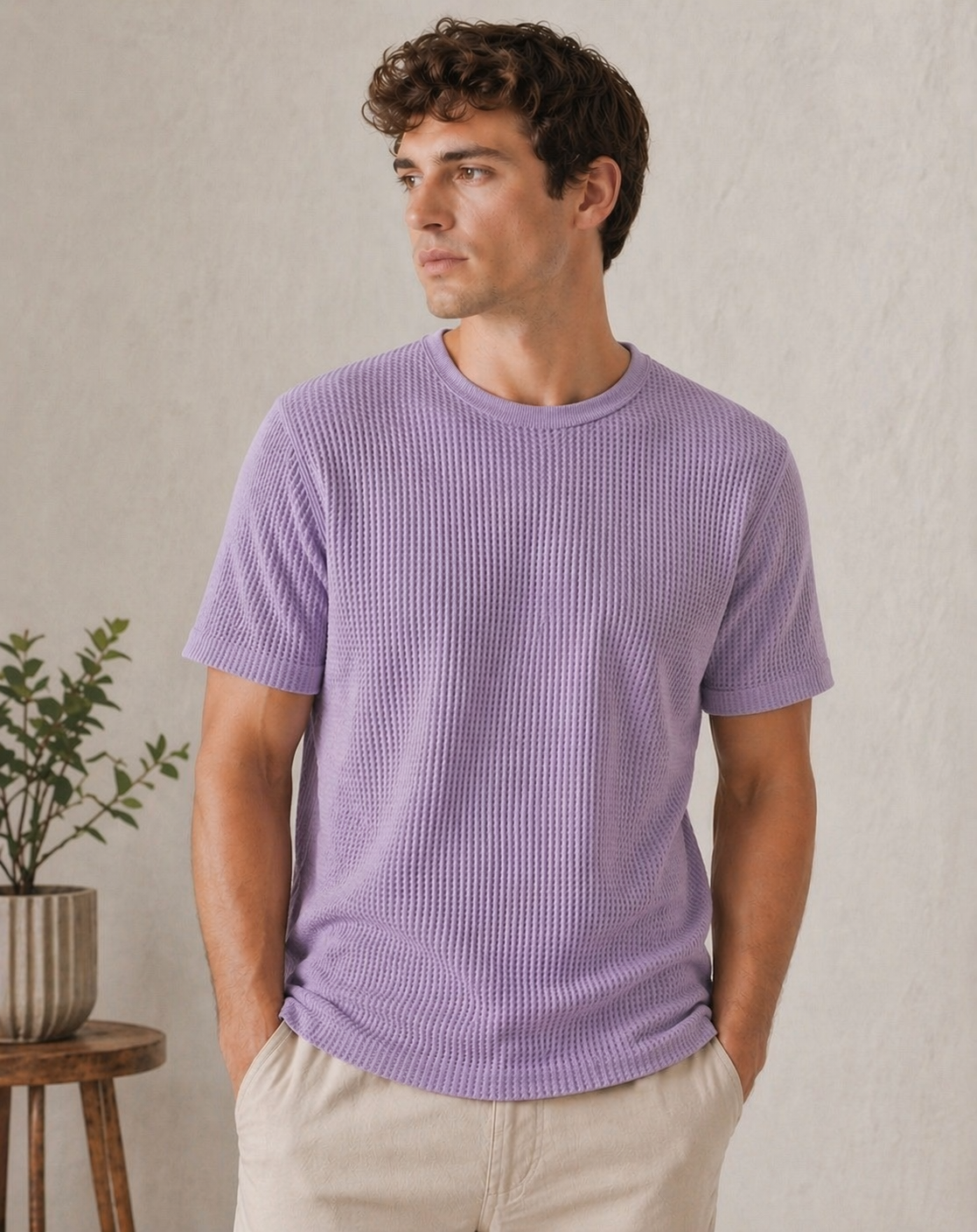 Men’s Premium Waffle T-Shirt Combo (Pack of 2)